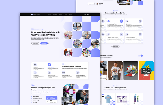 Printing services wordpress theme