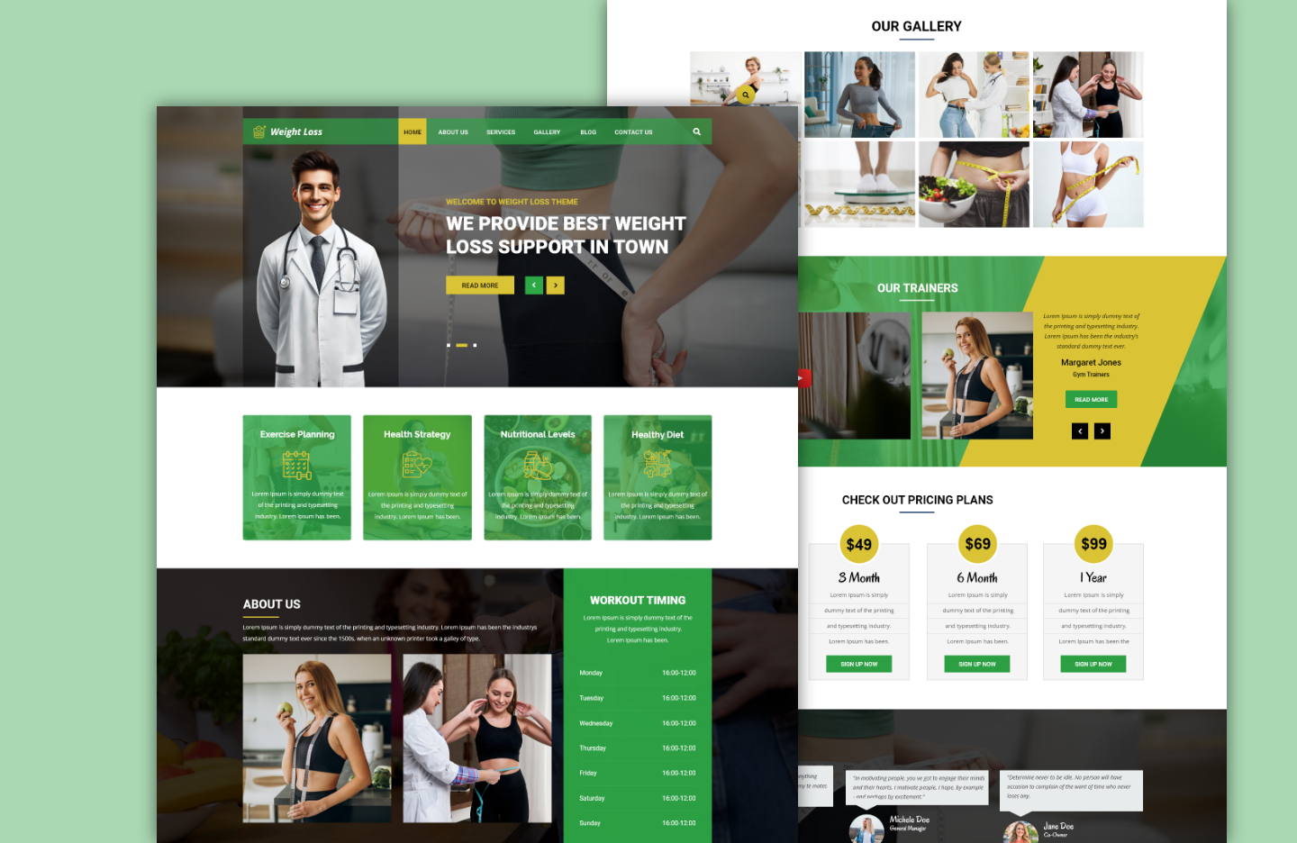 Weight Loss Wordpress Theme