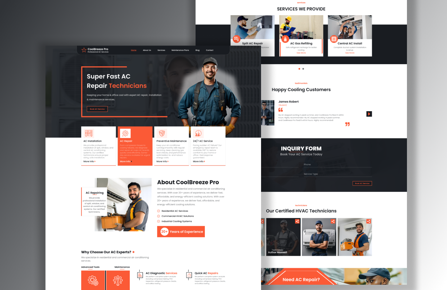 AC Repair WordPress Theme