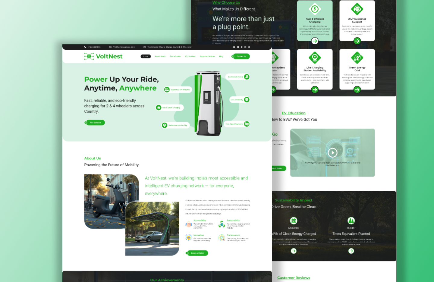 Charging Station WordPress Theme
