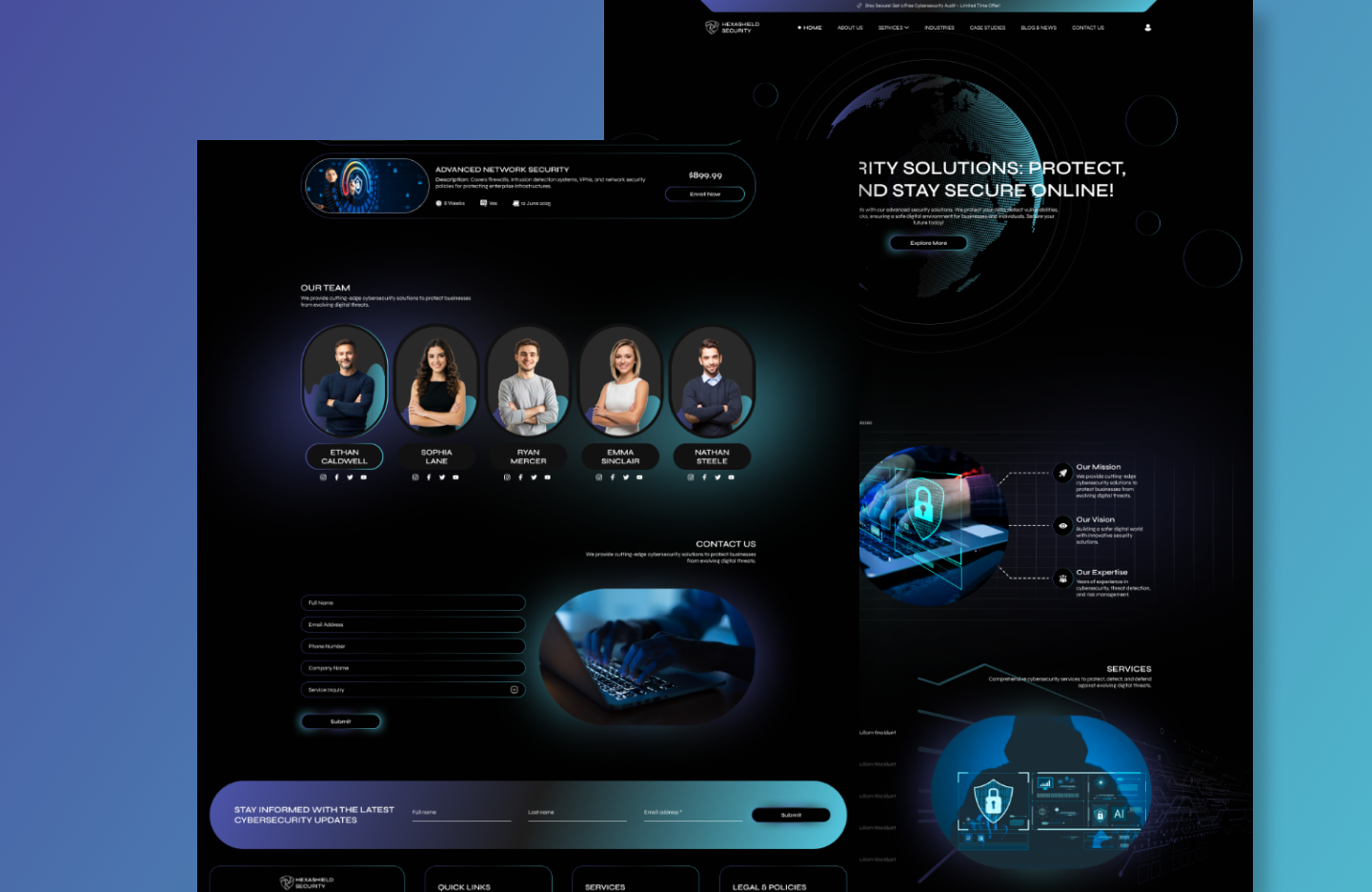 Cybersecurity wordpress theme