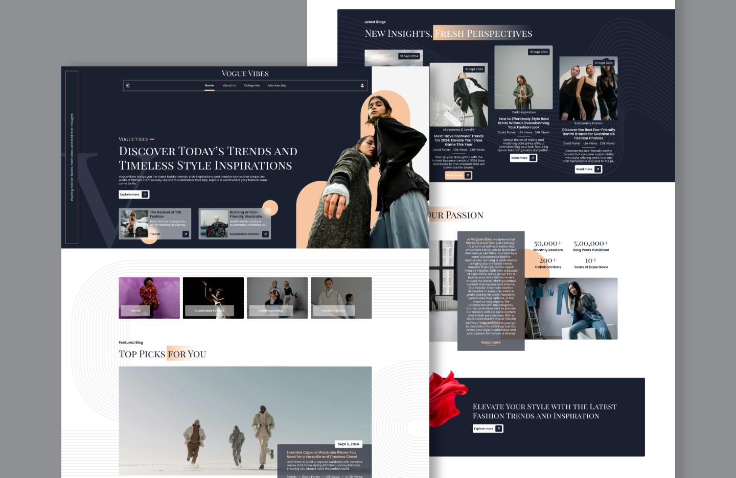Fashion blog wordpress theme