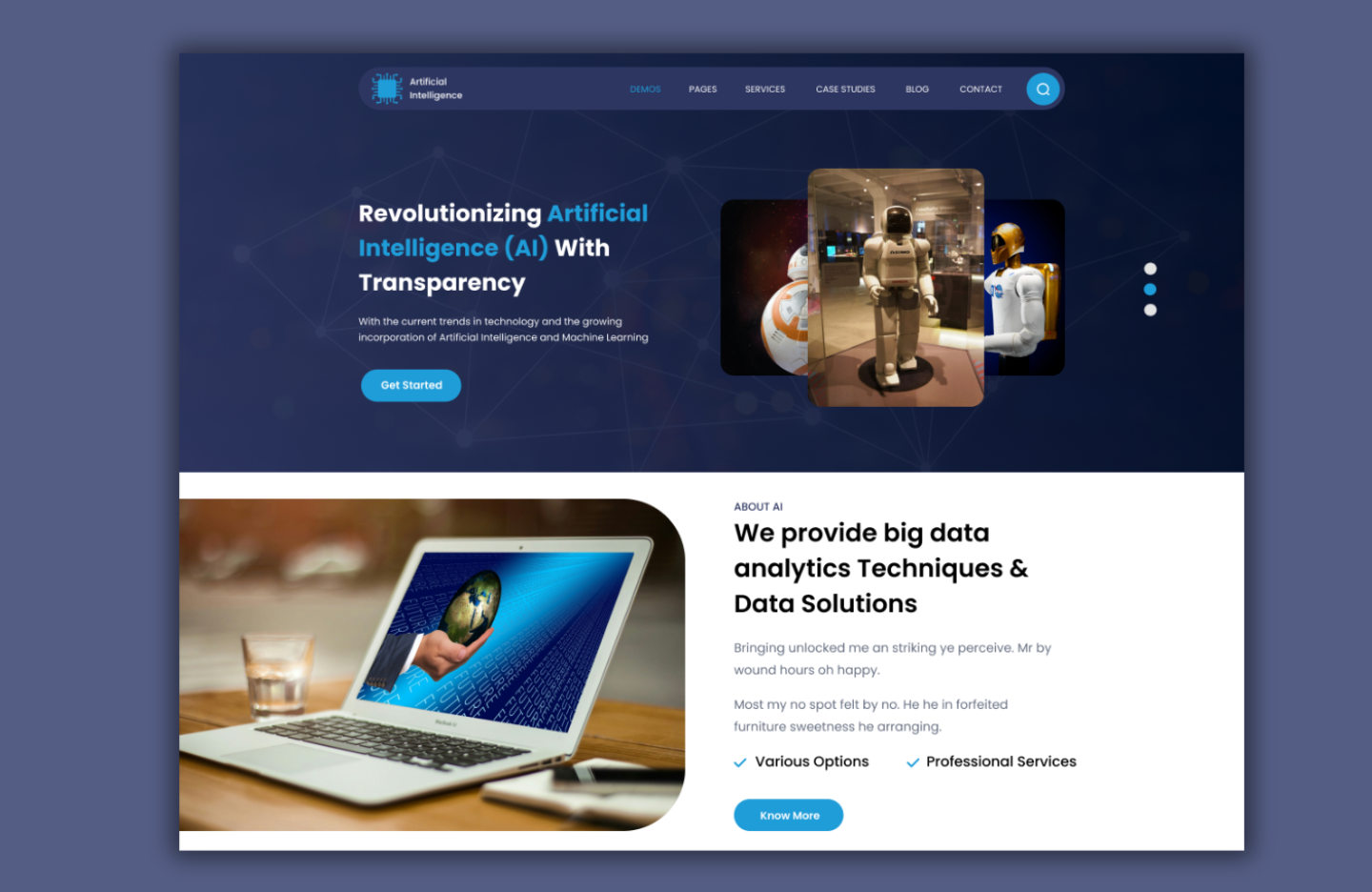Free AI WordPress Theme
