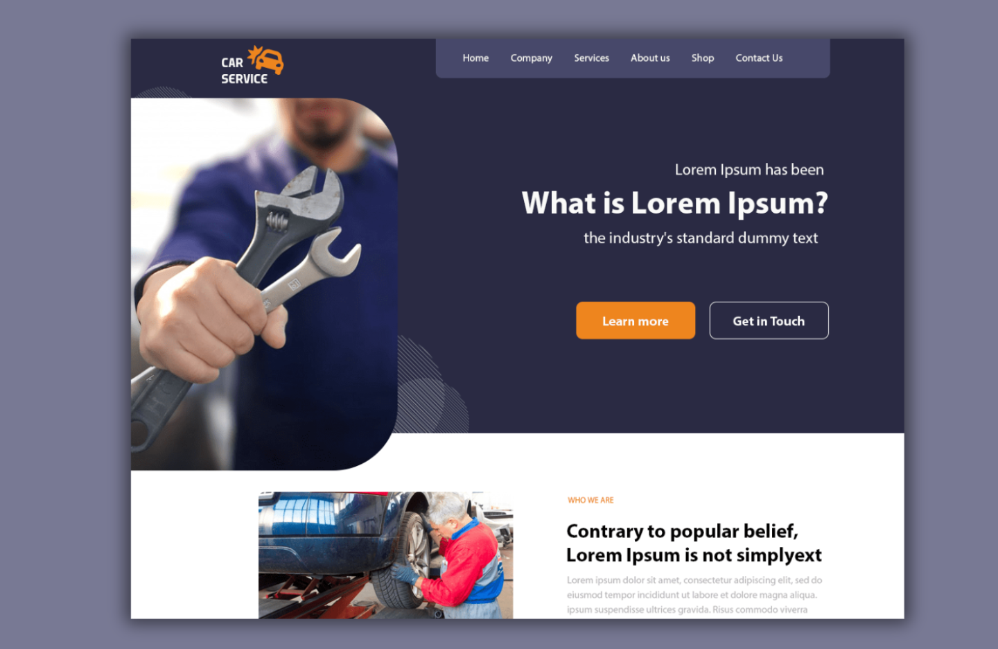 Free Car Service WordPress Theme
