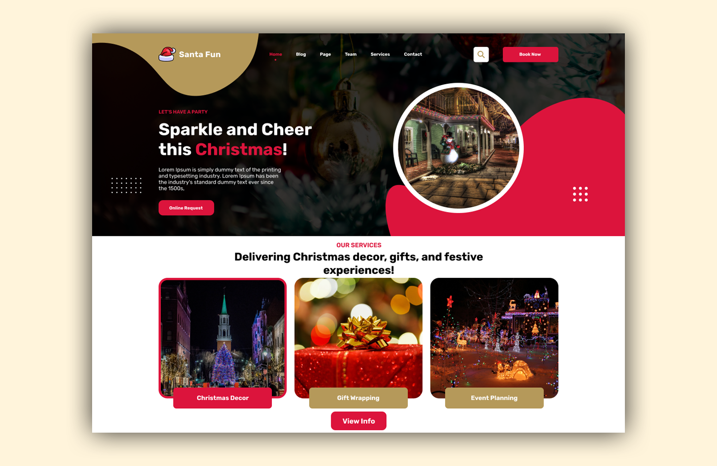 Free christmas event wordpress theme