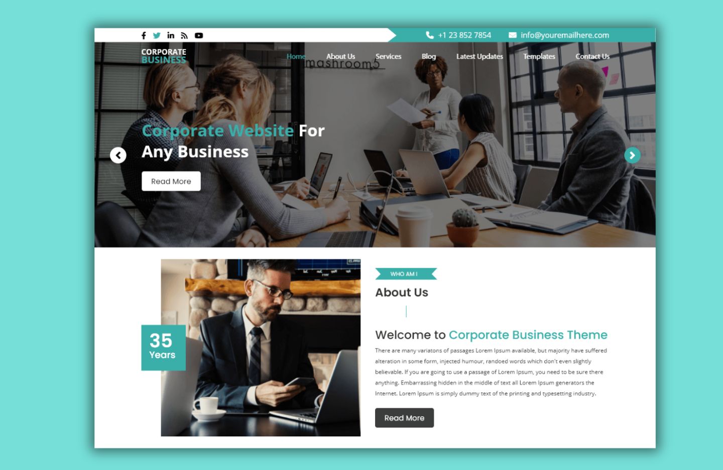 Free Corporate WordPress Theme