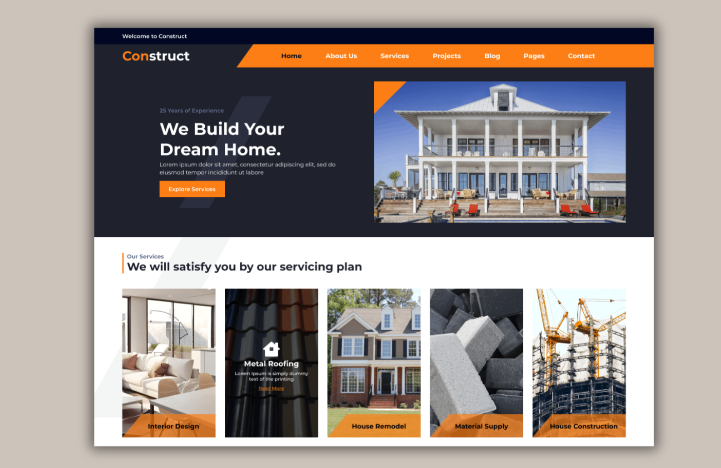 Free Contractor WordPress Theme
