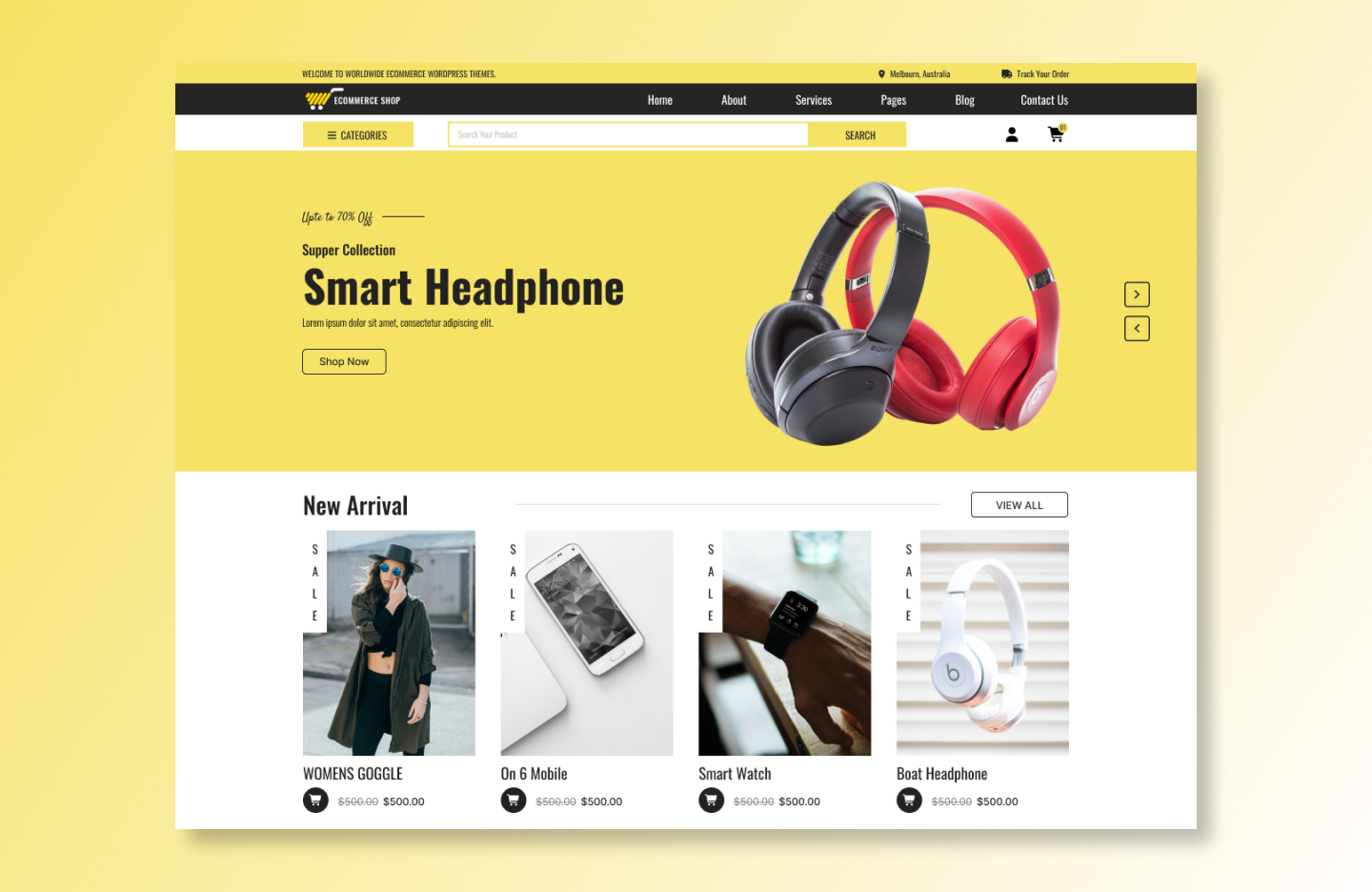 Free ecommerce Marketplace WordPress Theme