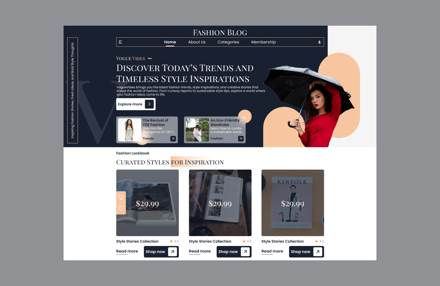 Free fashion blog wordpress theme
