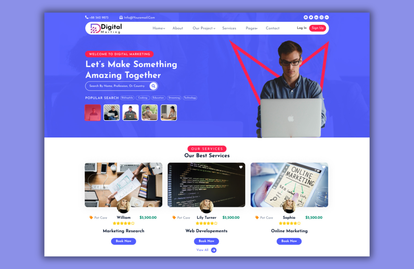 Free Marketing WordPress Theme