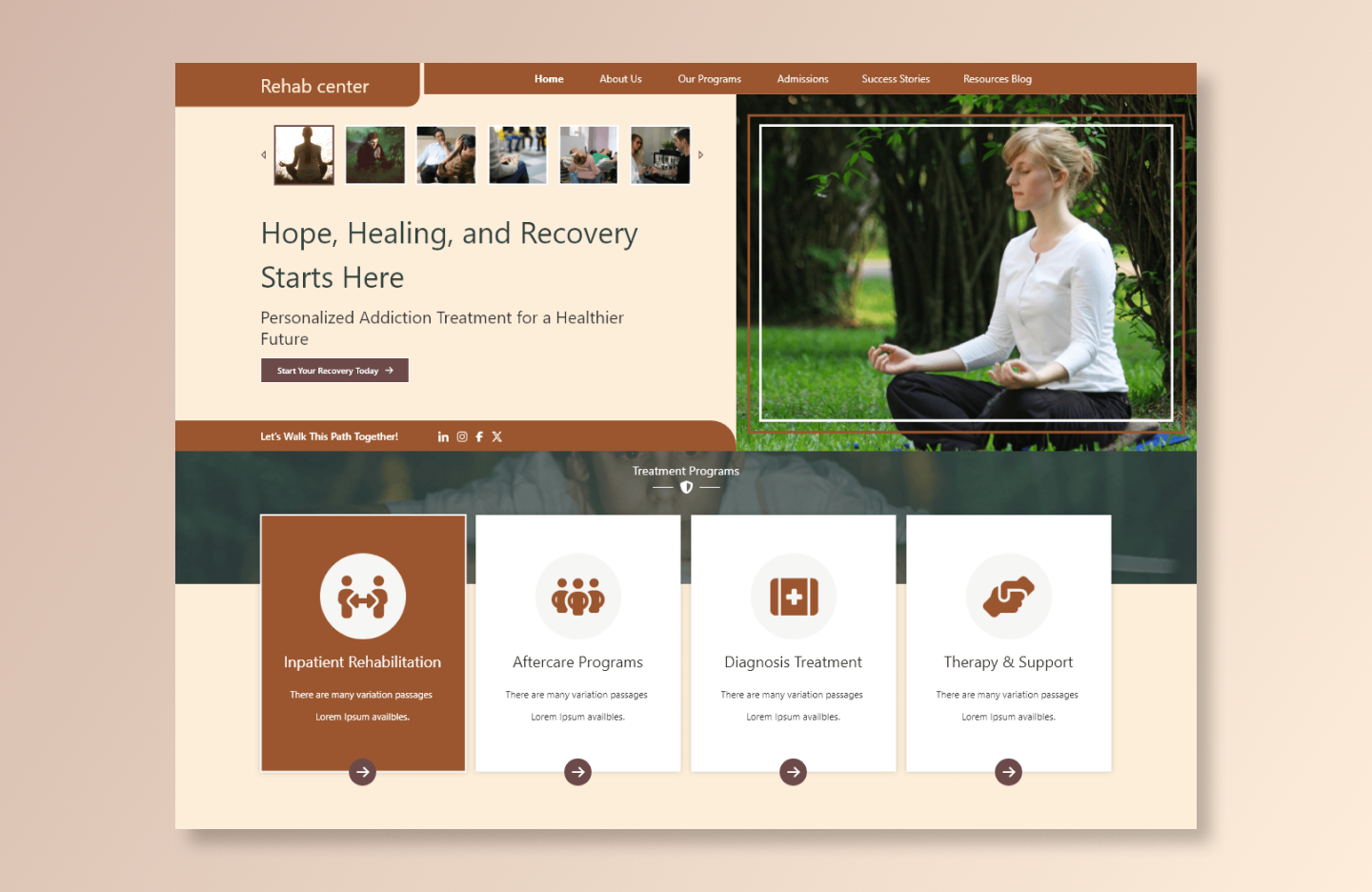 Free Rehab WordPress Theme