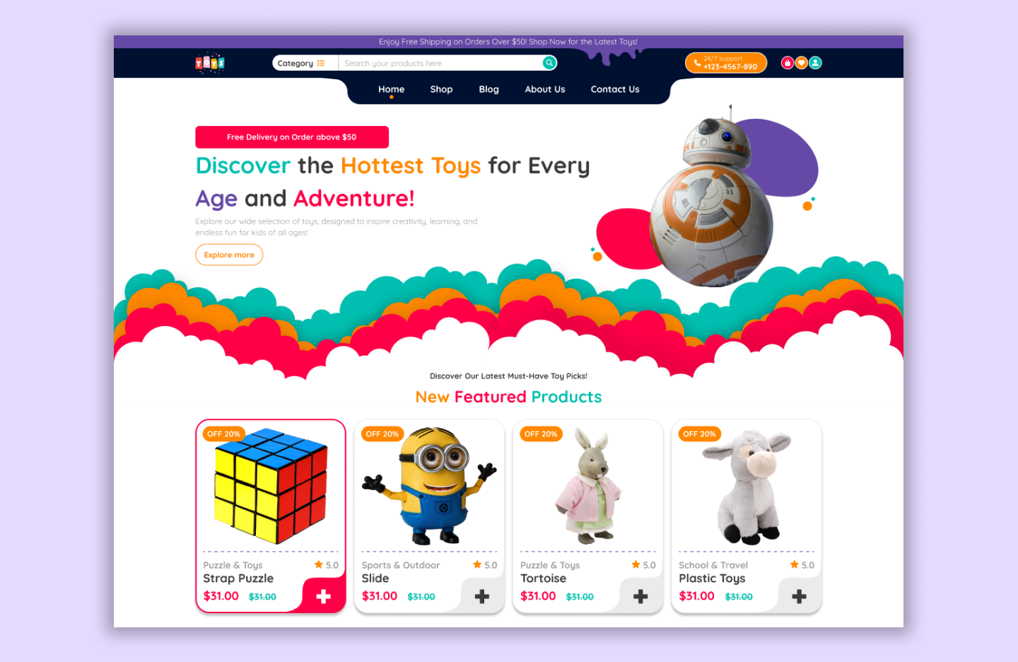 Free toy shop wordpress theme