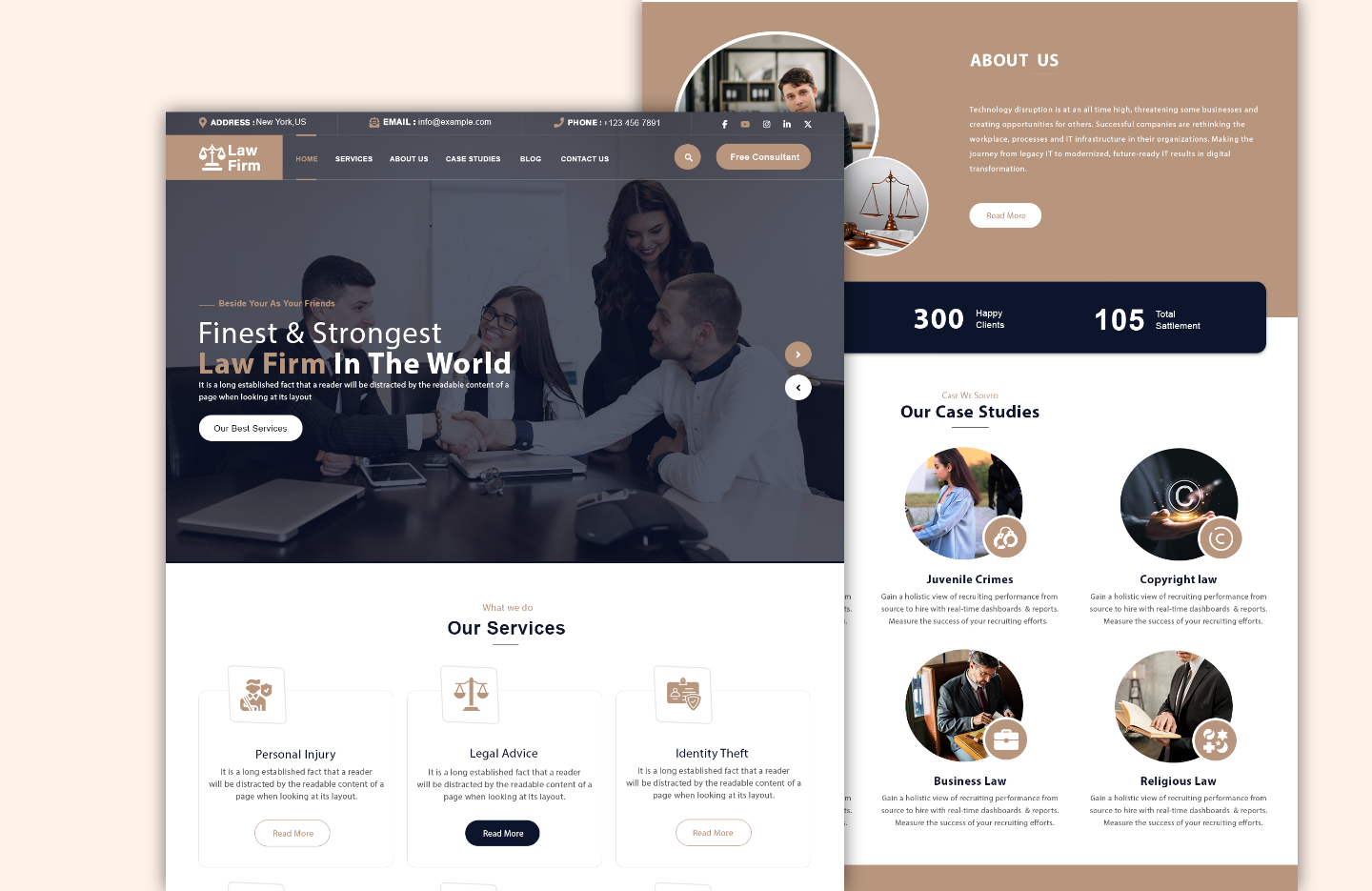 Law firm wordpress theme