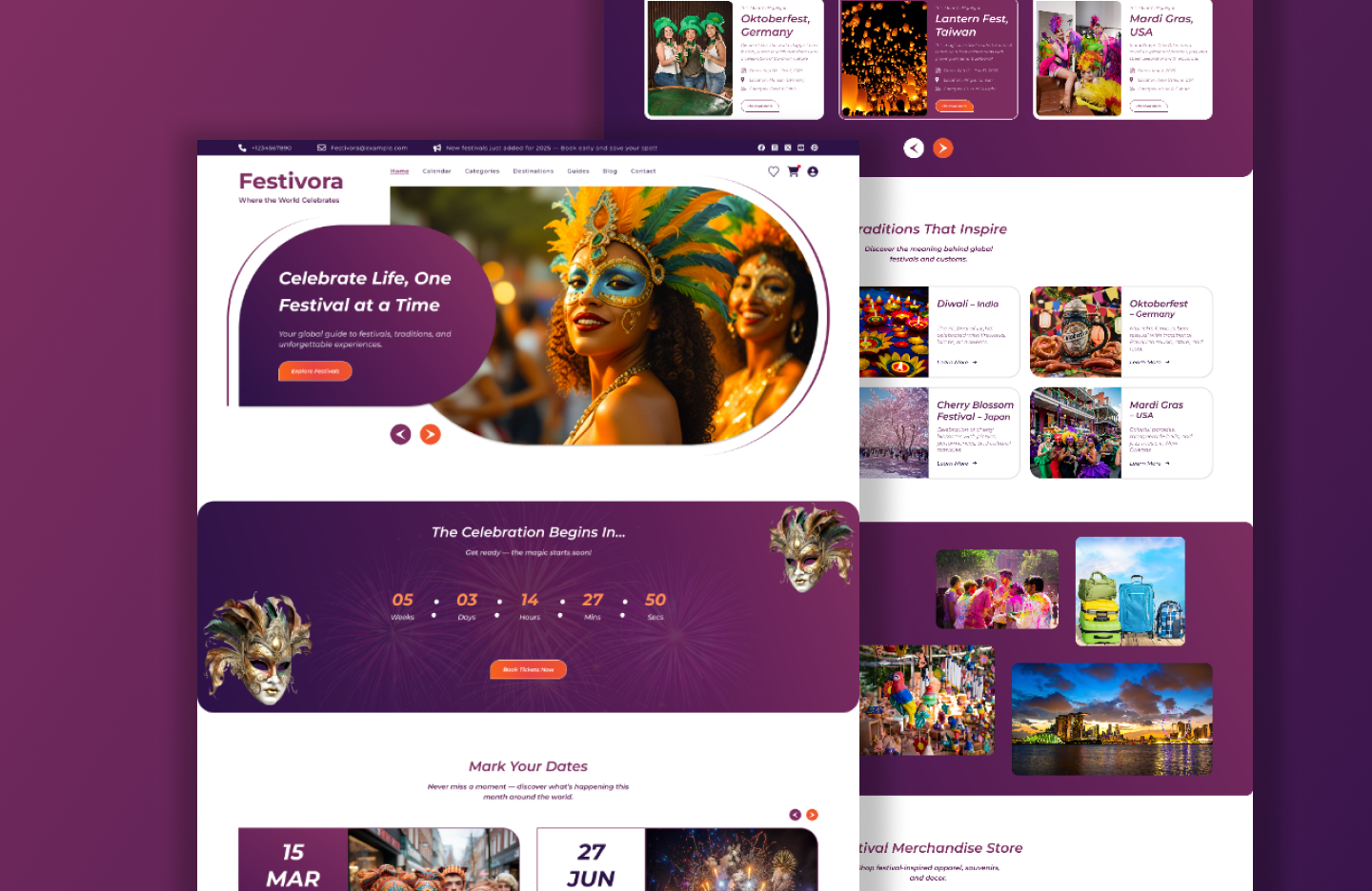 Holiday Event WordPress Theme