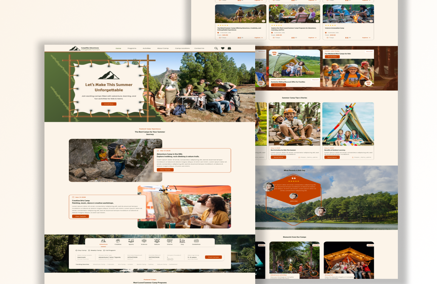 Summer Camp WordPress Theme