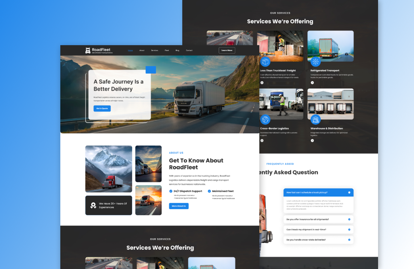 Trucking WordPress Theme