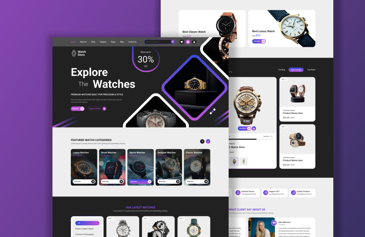Watch Store WordPress Theme