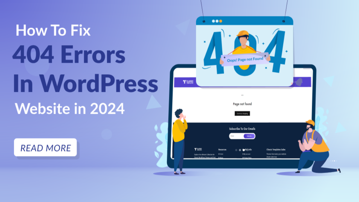 Web 404 Error WordPress Theme – The Classic Templates
