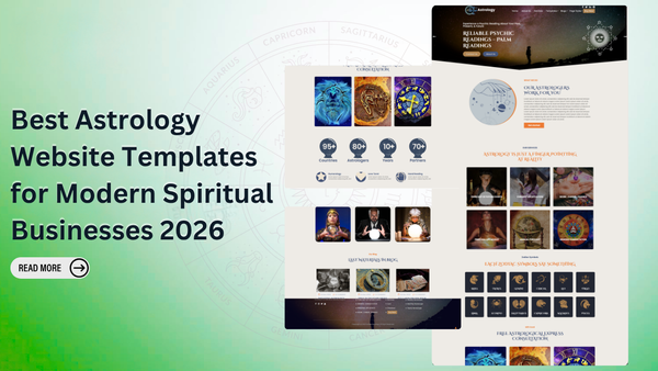 Best Astrology Website Templates for Modern Spiritual Businesses 2026