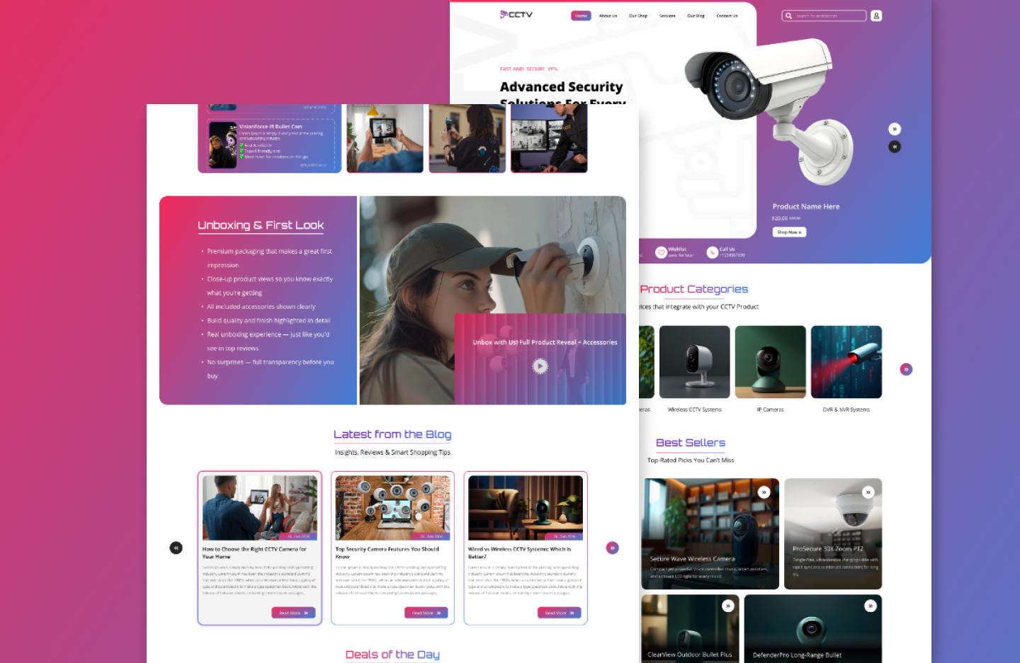CCTV WordPress Theme
