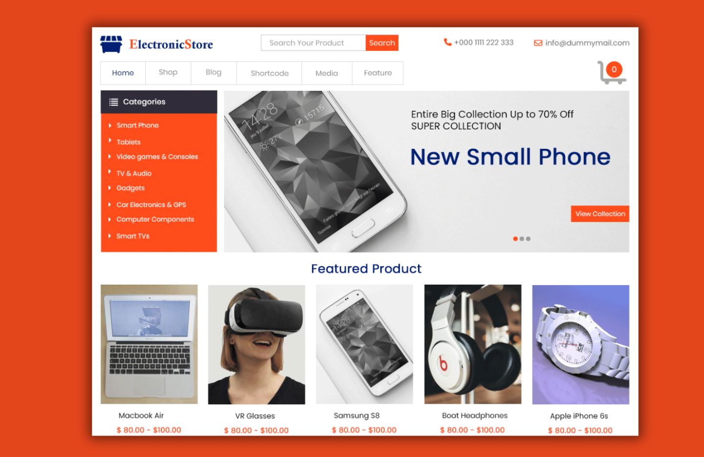 Free WordPress WooCommerce Template