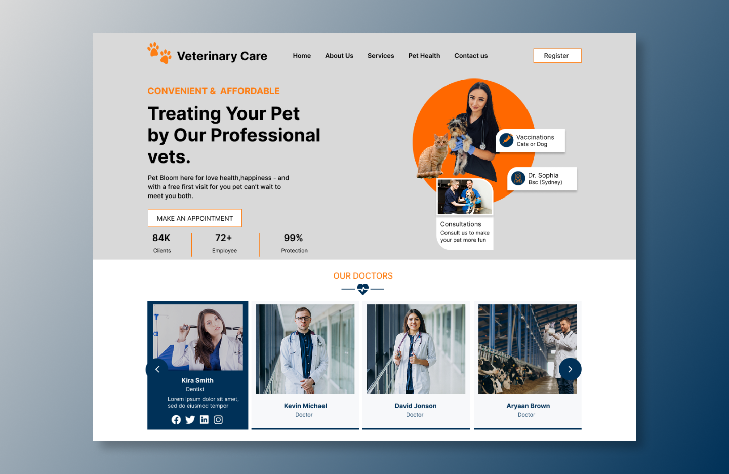 Free Animal Clinic WordPress Theme