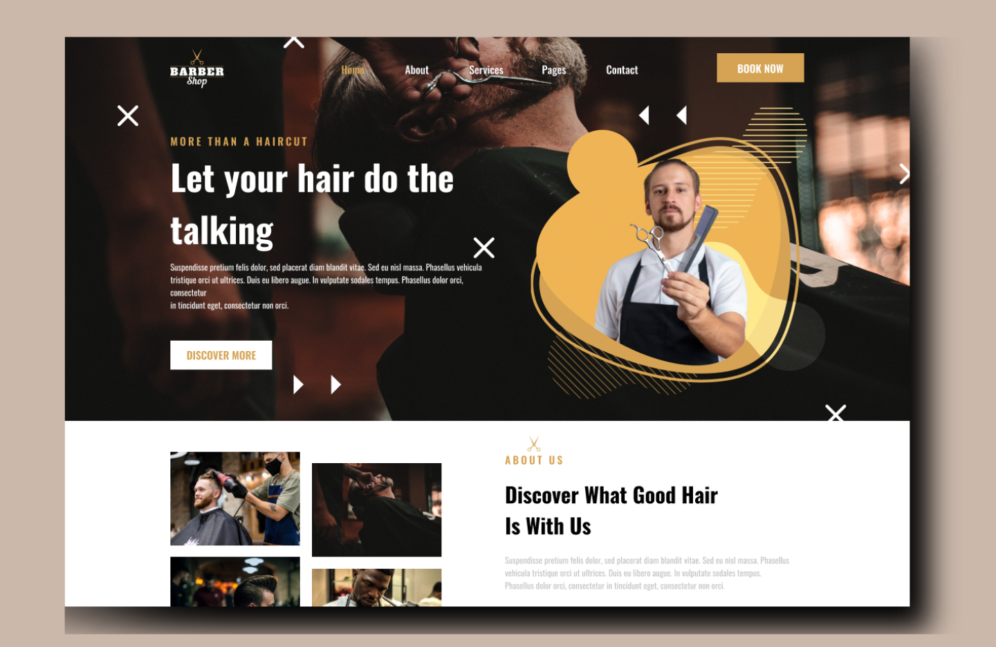 Free Barbershop WordPress Theme