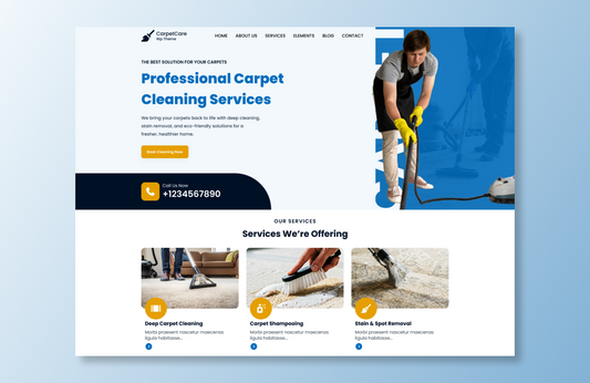 Free Carpet Cleaning WordPress Theme