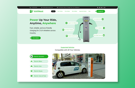 Free Charging Station WordPress Theme