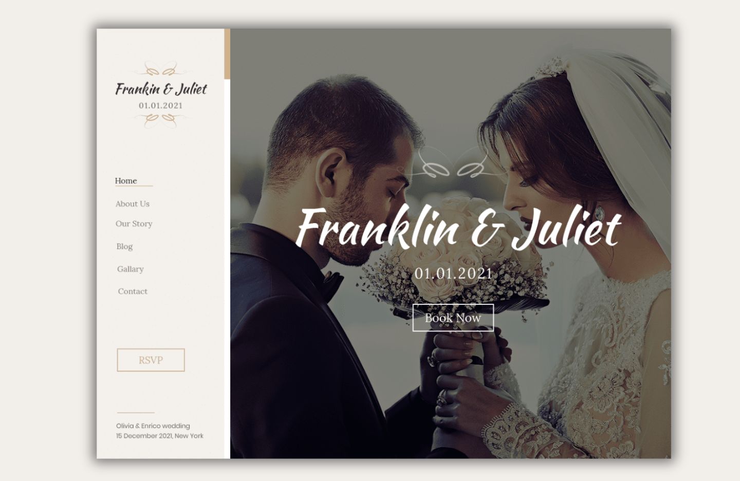 Free Wedding WordPress Theme
