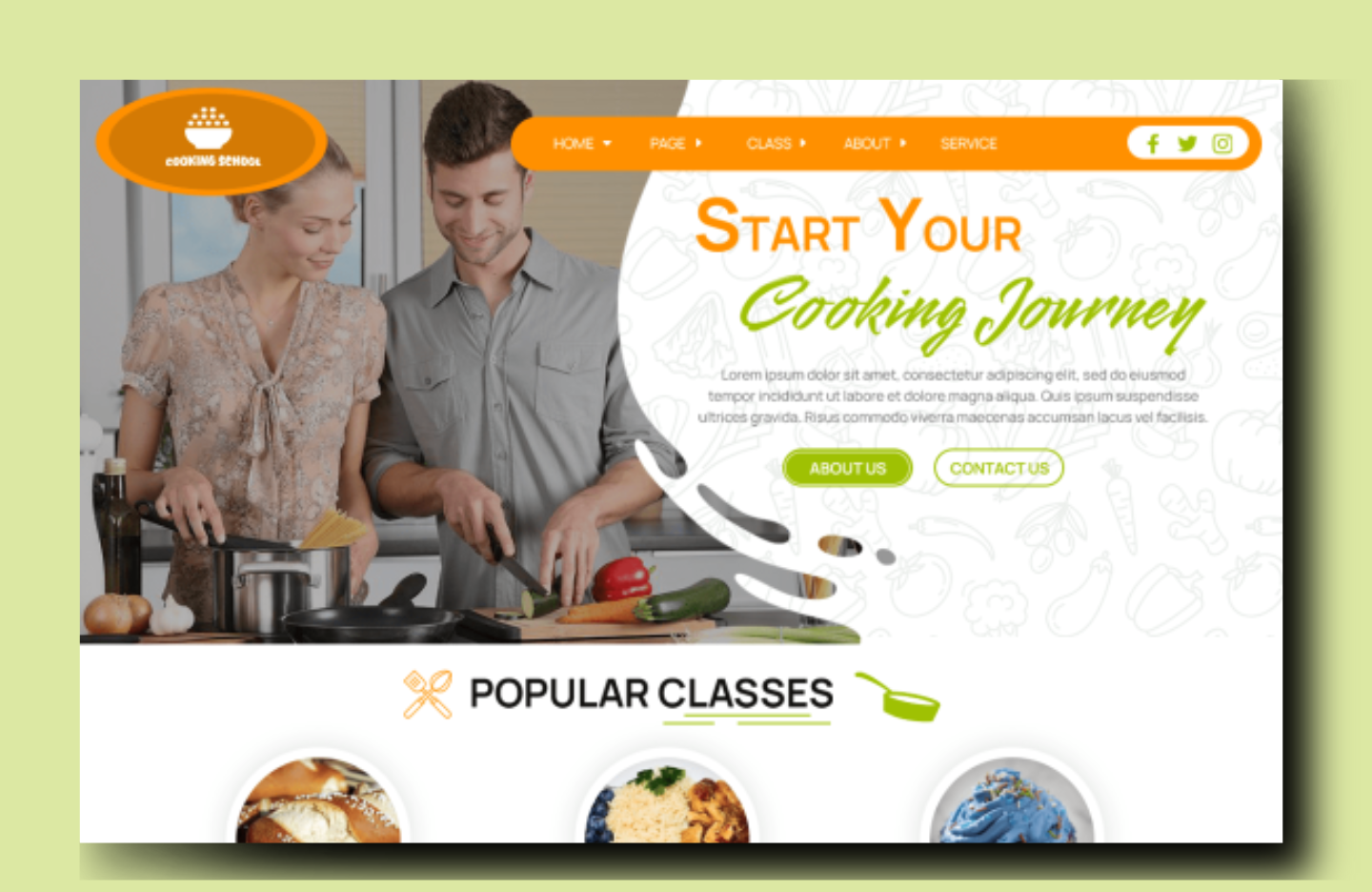 Free Cooking WordPress Theme