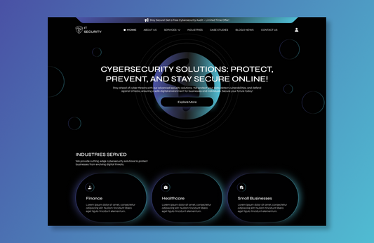 Free Cyber Security WordPress Theme