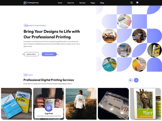 Free Print Shop WordPress Theme