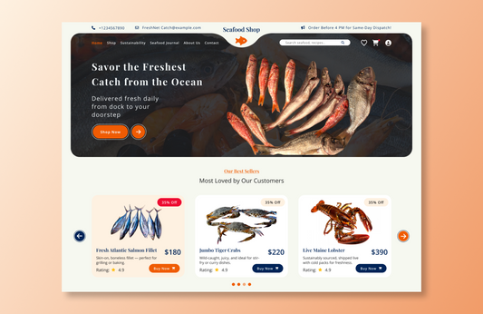 Free Sea Food WordPress Theme