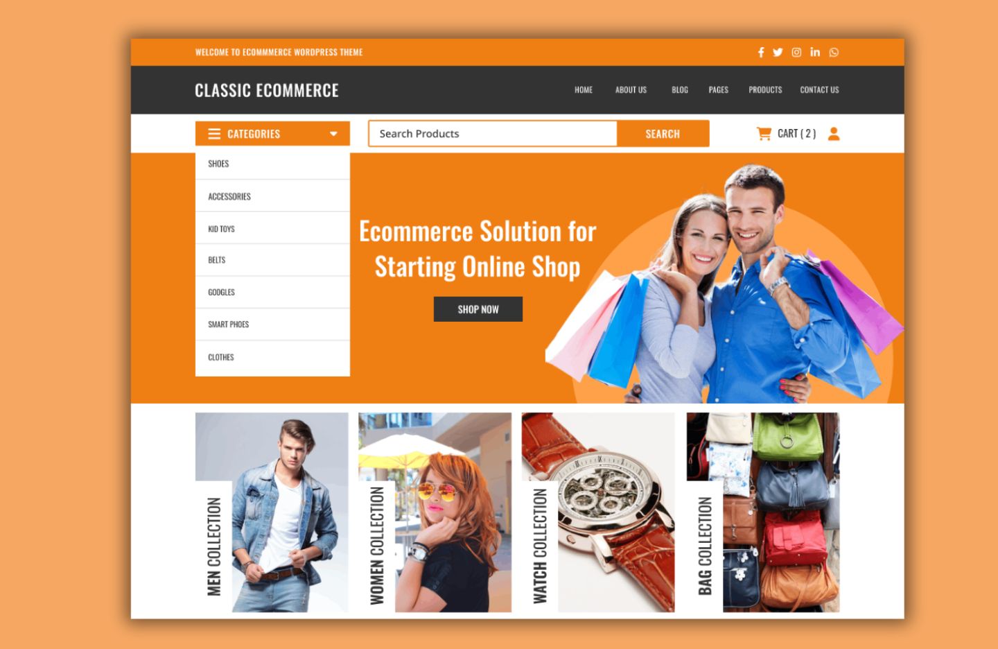 Free Ecommerce WordPress Theme