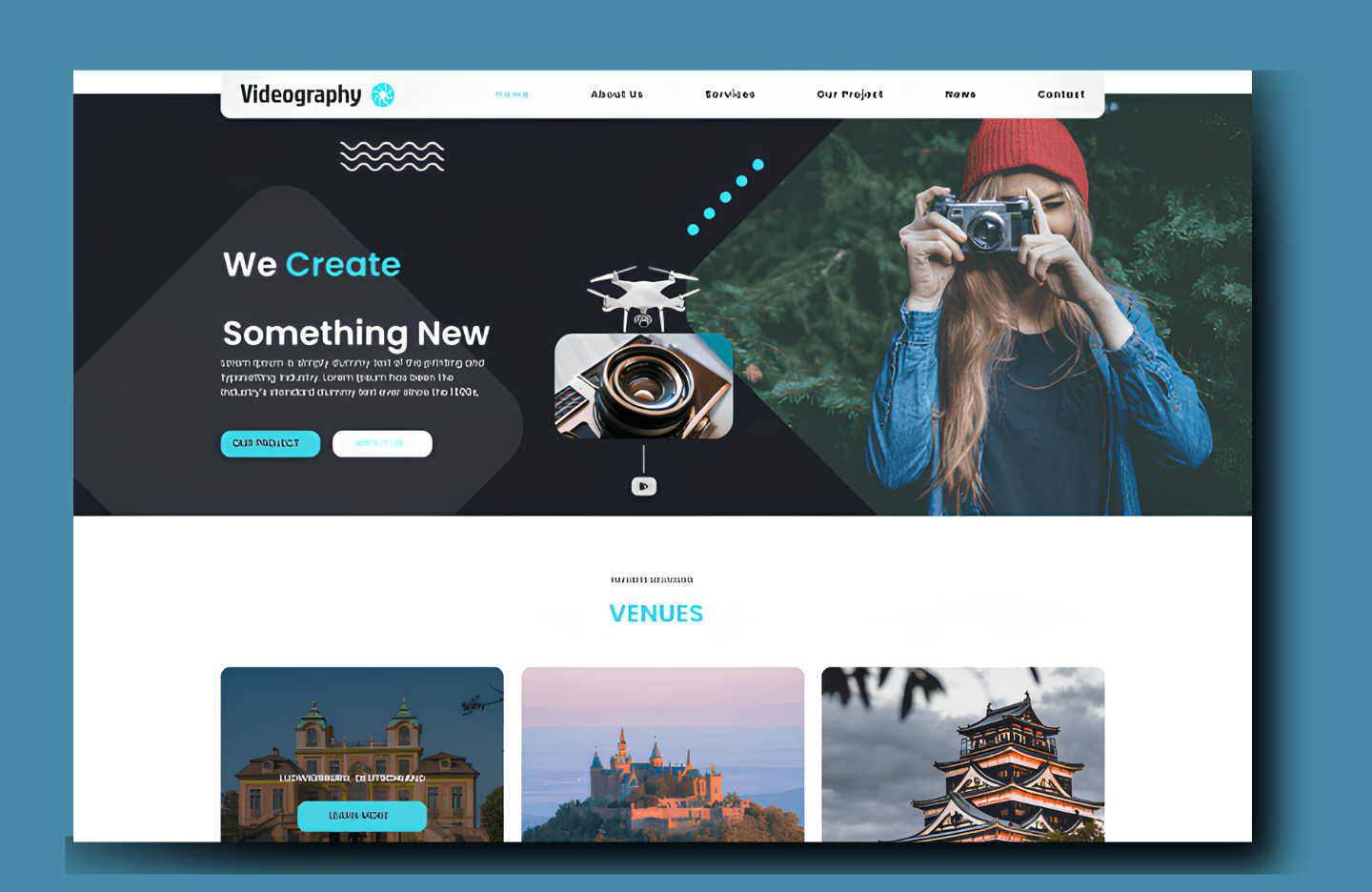 Free Videography WordPress Theme