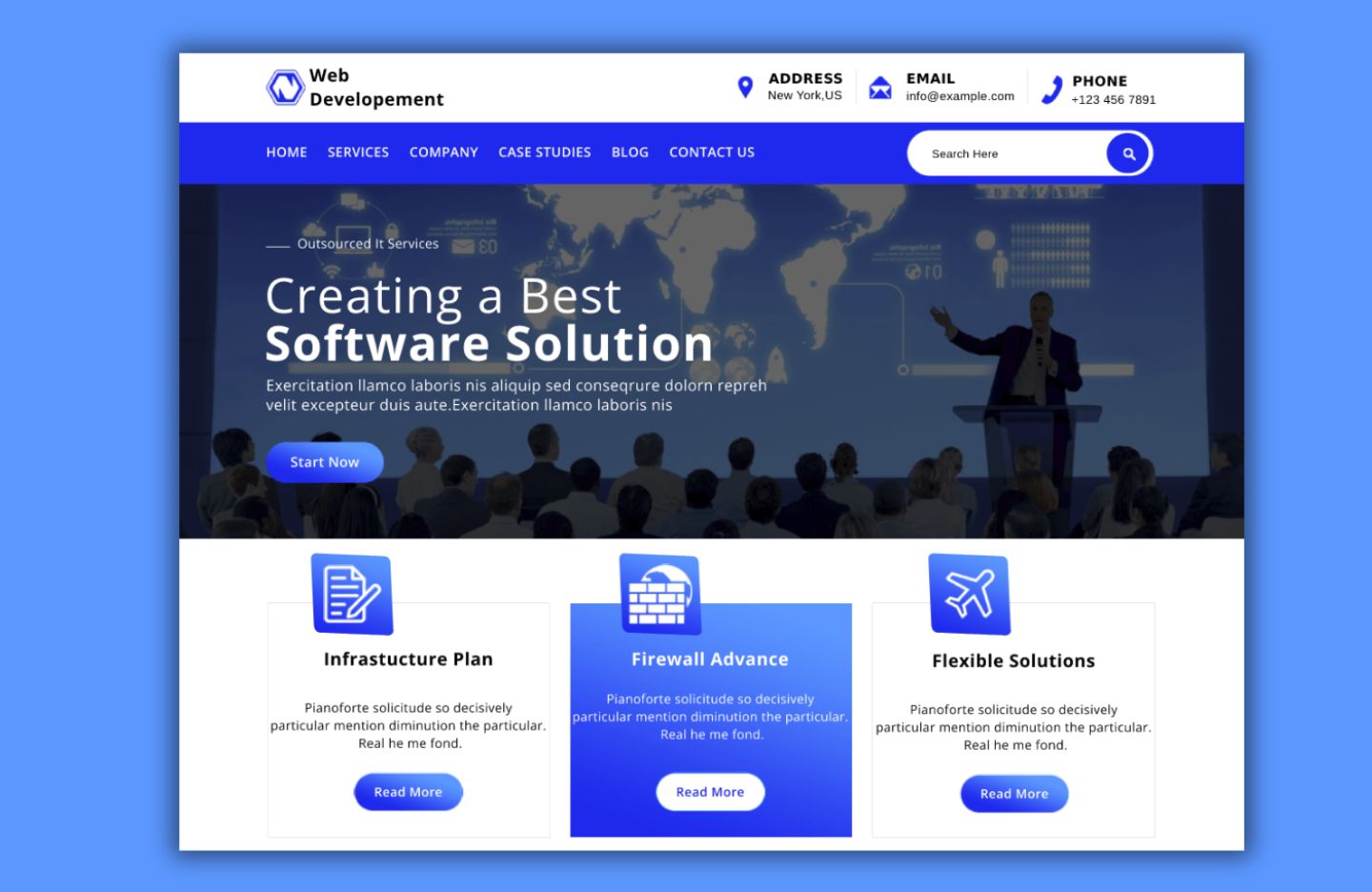 Free Web Development WordPress Theme