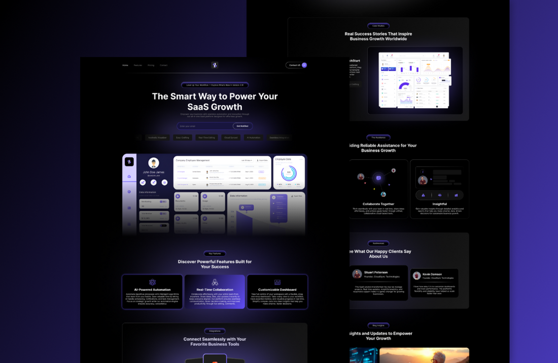 Modern Software Company WordPress Theme for Tech Businesses